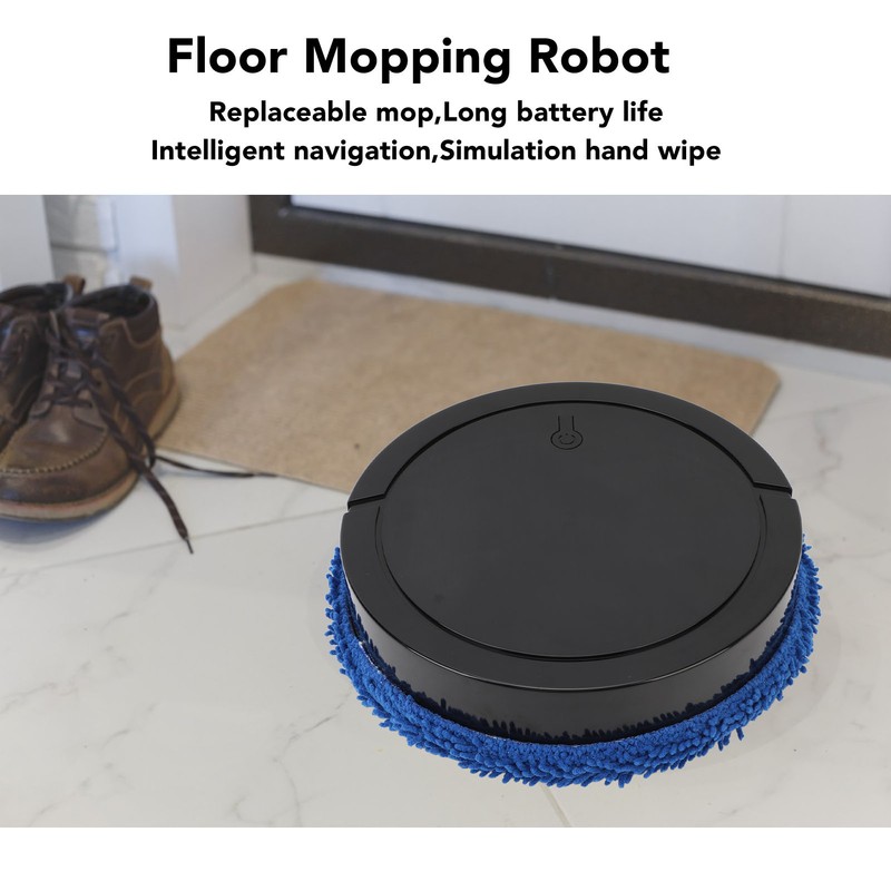 Floor Mopping Robot Low Noise Intelligent Avoid Obstacles Wet Dry