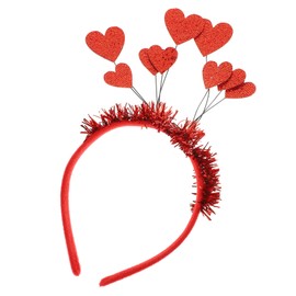 Outanaya Heart Hair Hoop Valentine's Day Party Headband for Women Comfortable Hair Accessory for Celebrations and Gatherings Sweet Heart Design for Family and Friends