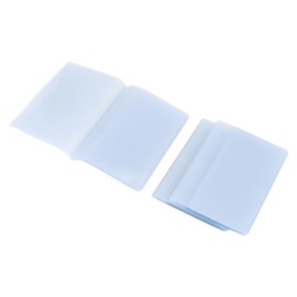 3Pcs Wallet Insert,Soft Transparent PVC 10 20 30 Pages Multi Purpose Credit Card Holder for Family Travel Business