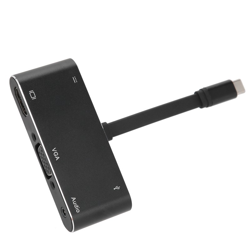 Type C to HDMI VGA Converter Audio Cable Aluminium Alloy