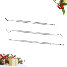 SUPVOX Kit de Herramientas de Limpieza Dental de Acero Inoxidable de 3 Piezas Kit de Higiene de Selección de Dientes Raspador Dental con Kit de Pinzas para Cuidado Oral de La Familia de Dentistas