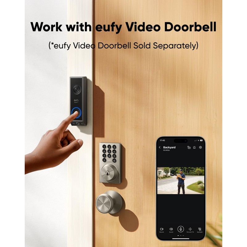 eufy Security Smart Lock C30, Keyless Entry, Built-in WiFi Deadbolt