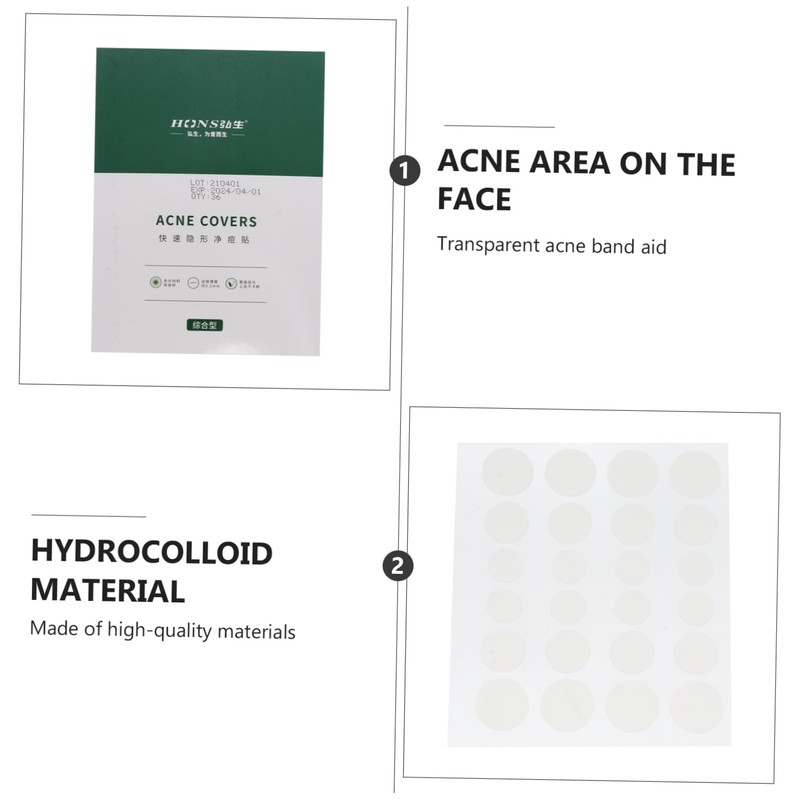 DOITOOL Sets Round Removal Sticker Hydrocolloid Patches Face Patch Fast