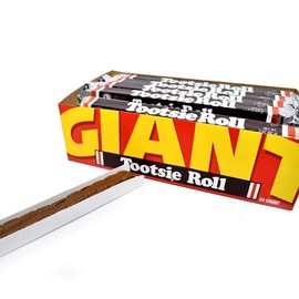 Tootsie Roll Giant – Chewy Chocolate Gluten Free, Peanut Free Candy – Individually Wrapped Candy Bars for Kids, Parties, Classroom – 3 Ounce (Pack of 24)