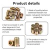 Pack of 30 Threaded Insert, Screw-in Nut M5, Screw Nut
