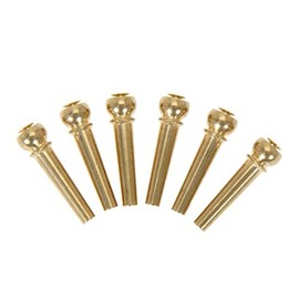 CORHAD Standard Acoustic Guitar Bridge Brass Guitar Bridge Pin Set Fit for Brand Guitars