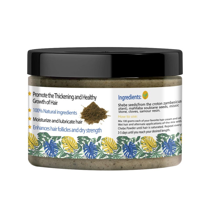 WOZUTUNT Organic African Chebe Powder for Enhanced Hair Growth, Strength