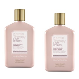Alfaparf Milano Kit Vitalizante Keratin Therapy Lisse Design - Champú y Acondicionador sin Sulfatos con Keratina, 2 x 250ml
