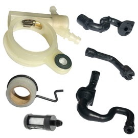 FJSaDobo Worm Gear Fuel Line Hose Tube Filter for Stihl MS251 MS231 MS231C MS251C Chainsaw (Oil Pump Kit)