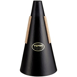 ユポン ミュート ストレート フレンチホルン用 チューニング管付 黒 YPN-015593
