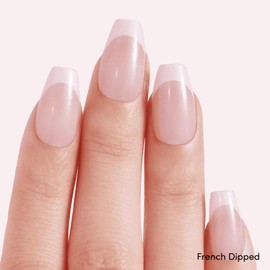 Dashing Diva Magic Press Premium Nail Bundle - Well Kept Collection | Coffin Shape Press On Nails | French Dipped & Rose Revenge | Long Lasting Gel | Lasts Up to 7 Days | 2 Sets