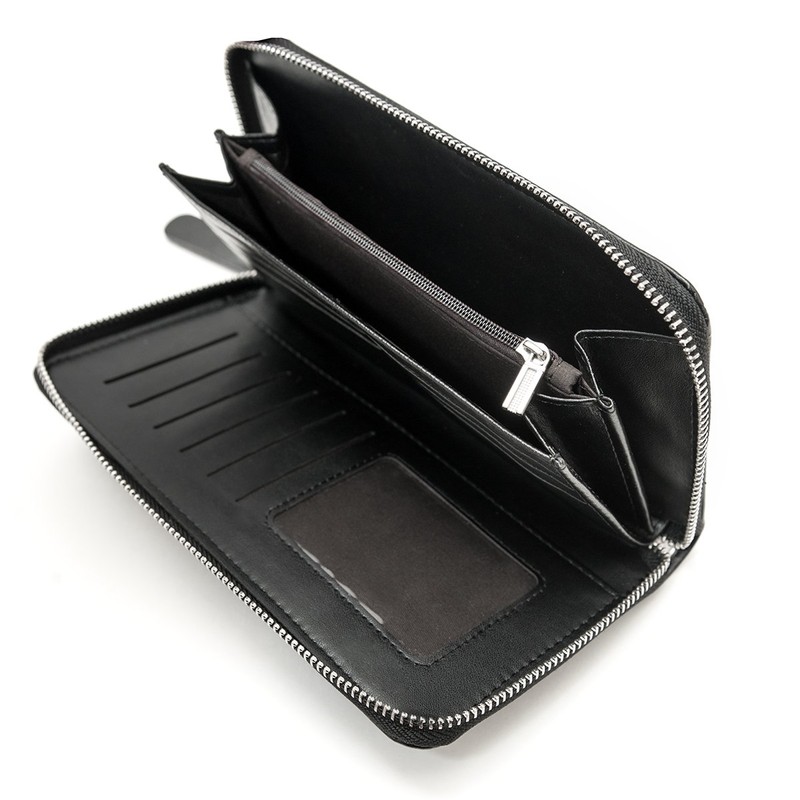 Womens Wallet, Portemonnaie, Purse, leather with embossing, Mod. 5017 by