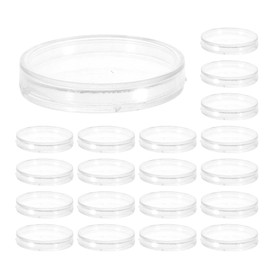 Artibetter 50pcs 28mm Clear Plastic Coin Capsules Clear Round Plastic Coin Container Case Coin Holders for Coin Collection