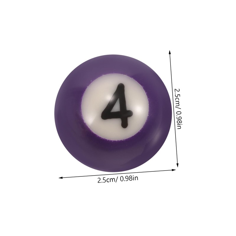 Totority 1Set Mini Billiard Ball for Wear Resistant Pool Balls