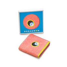 Towel Museum 21-2630100 Mirai Doraemon Street Hoop, Towel Handkerchief, Orange, Approx. 9.8 x 9.8 inches (25 x 25 cm)
