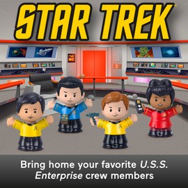 Little People Collector Star Trek TV Series Special Edition Set for Adults & Fans, 4 Figures in Display Package