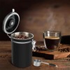 Ruikcoll Airtight Stainless Steel Coffee Container 1.8L with Outlet Valve