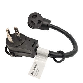 Parkworld 62039 RV 50A Splitter Adapter Cord 14-50P to 14-50R & 10-30R Dryer 3-Prong Female (1.5FT)
