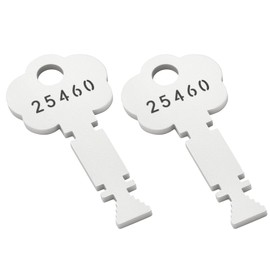 25460, 2-Pack, Honkador Fire Alarm Key, Fire Department Key, Christmas Tree Fire Rescue Key, Gamewell and Elevator Compatible, Firefighter Tools, Silver