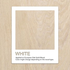 Natura Onecoat 2 Component Wood Stain Oil, 1.3 L (43.95 fl oz), White, Easy to Apply, Very Low Odor, Linseed Oil, Interior Furniture & Flooring, Dries Fast, VOC/Solvent Free, Durable Hardwax Oil