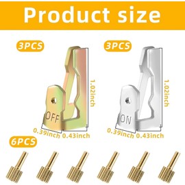 6 Pcs Time Switch Replacement Trippers Kit Compatible with Intermatic 156T1978A for T100 Series Timers, Easy to Install Timer Parts, Pool Timer On Off Clips Parts