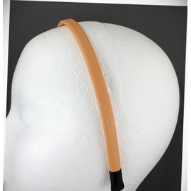 Perfect Hairstyle with Our Hair Accessories - Orange Headband Faux Leather Hair Band Headband Skinny Thin Narrow 3/8" Wide Fashionable Hair Accessory Hair Jewelry Accessories for Lady Women