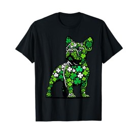 St Patricks Day Dog Themed Women Men French Bulldog Lover T-Shirt