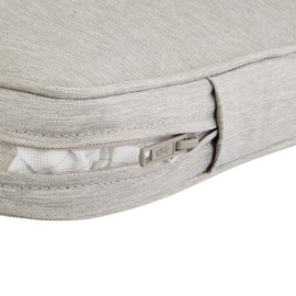 Classic Accessories Montlake Patio Back Cushion Slip Cover, Heather Grey, 20x20x2 Contoured