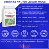 Nutrilus Vitamin K2 MK-7 120 Daily Capsules 100mcg - Highly