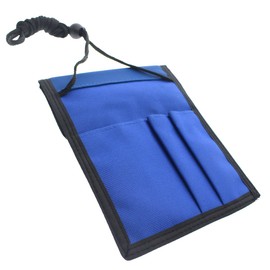 Specialist ID 2 Pack - Travel Passport Wallet - 4 x 3 Display Window - Adjustable Lanyard w/Pen Slots and 3 Pockets for Money, Ticket, Document (Royal)