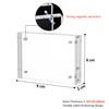Hexsonhoma Acrylic Picture Frames 2.5x3.5 inches, 4 Pack, Clear Double