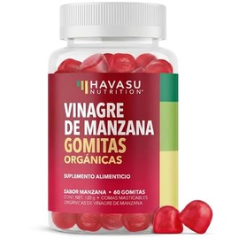 Gomitas de Vinagre de Manzana  Vitaminas Orgánicas de ACV (vinagre de manzana) para la Salud Digestiva y el Bienestar Intestinal  60 Unidades...      