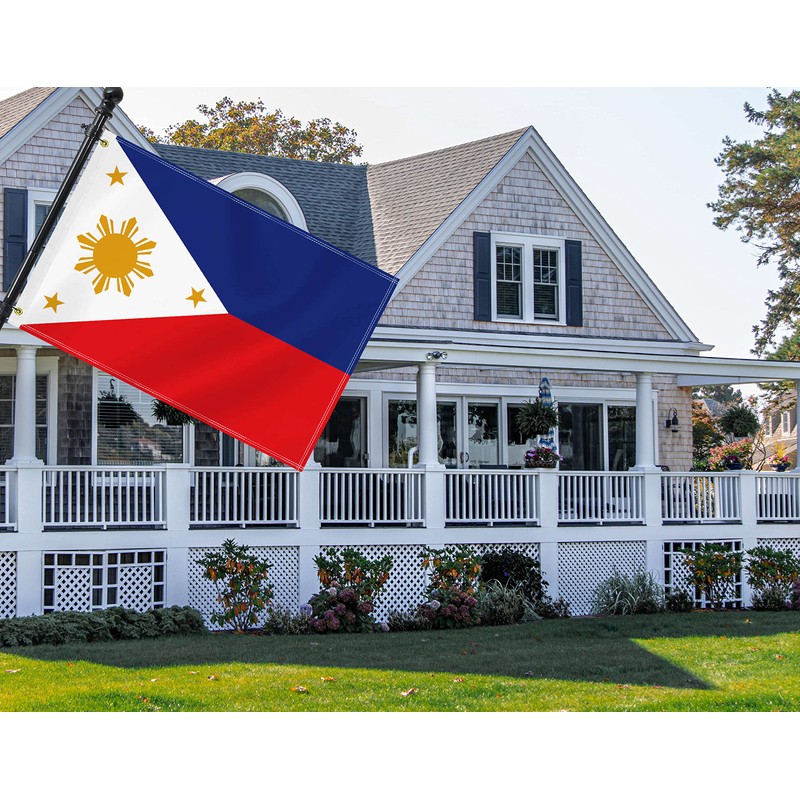 2×3 FT Philippines Flag,Medium 60×90 CM Filipino Outdoor Banner,100D Philippine