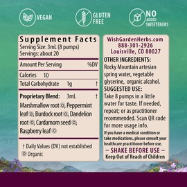 WishGarden Herbs Morning Sickness Nausea Support - All-Natural Herbal Morning Sickness Support Supplement with Peppermint Leaf & Cardamom, First Trimester Support for Pregnant Women, 2oz