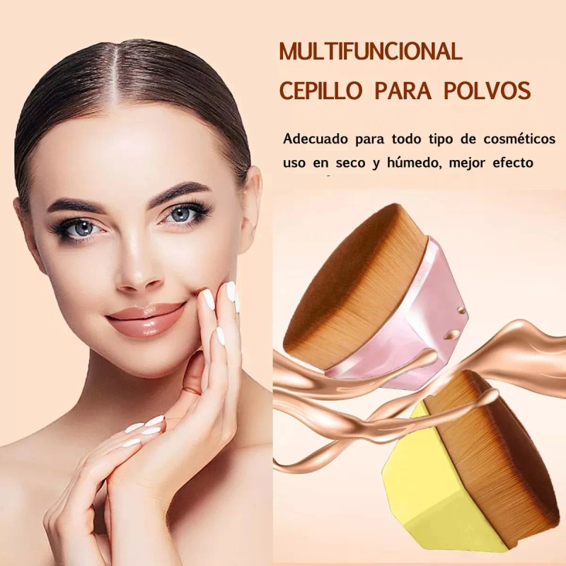 Kit De Esponja Para Maquillaje Con Brochas Kabuki Para Base