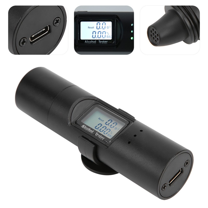Alcohol Tester High Sensitivity Digital Breathalyzer Liquid Crystal Display USB