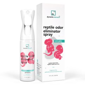 Dynamic Element Reptile Tank Odor Eliminator Spray – Unscented Natural Mineral Formula - Remove Waste Smells in Bearded Dragon and Turtle Tanks – 9 Fl Oz