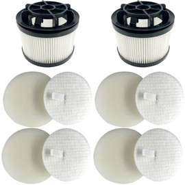Dttery Filter Replacement for Levoit LVAC-200 Cordless Stick Vacuum, LSV-V201-WUS, 4 Pre-Motor, 2 Post-Motor Filters