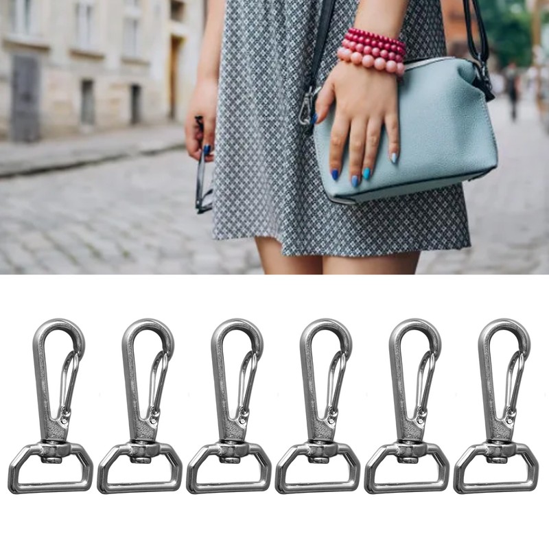 6pcs Webbing Belt Spring Hooks 316 Stainless Steel Universal D