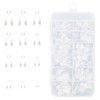 120 pcs Short Almond Nail Tips, 12 Sizes French Edge