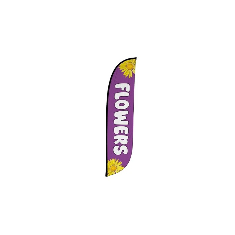 LookOurWay Feather Flag Banner - 12 Feet Tall Advertising Sign