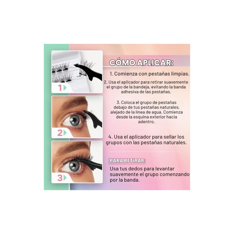 Extensin de pestaas postizas prepegadas Ardell Wispies Volume pestaas individuales