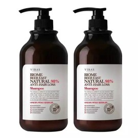 Vivas Biome Brewer's Yeast Natural Shampoo 1000g 2ea / 비바스 바이옴 맥주효모 천연샴푸1000g 2개