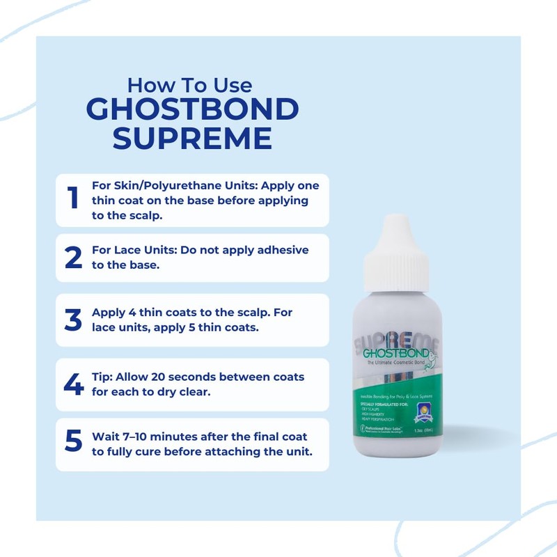 Adesivo per capelli Brand Pro Hair Labs Model Ghost Bond