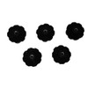 5 pcs Black 8 Star Knob, Female 3/8 -16