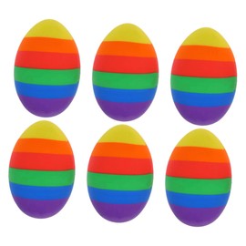 Operitacx 4sets Easter Egg Eraser Plush Ditty Paperclip Bookmark Cartoon Paper Clip Tabletop Statue Luck Leaf Bookmarks Cute Mini Animal Sculpture Fancy Paper Clip Birthday Party 6pcs*4