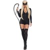 Leg Avenue Women's Long Sleeved Romper Costume Accessories, Black, Medium