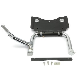 Chrome Adjustable Center Stand Compatible with 2009-2024 Harley Electra Glide Road King Street FLT FLH Touring Models Replace for 91573-09A