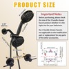 SUBEIXI 2 Handle Shower Faucet Wall Mounted Two Handles Shower