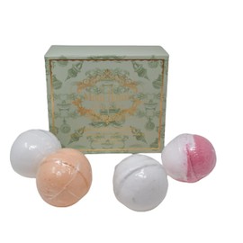 Mom Bomb Bath Bomb Collection Gift Set (4) with (1) Candy Cane, (1) Sparkling Snow, (1) Christmas Cookie, & (1) Holiday Spice Plant Based Fragrances - Made in The USA